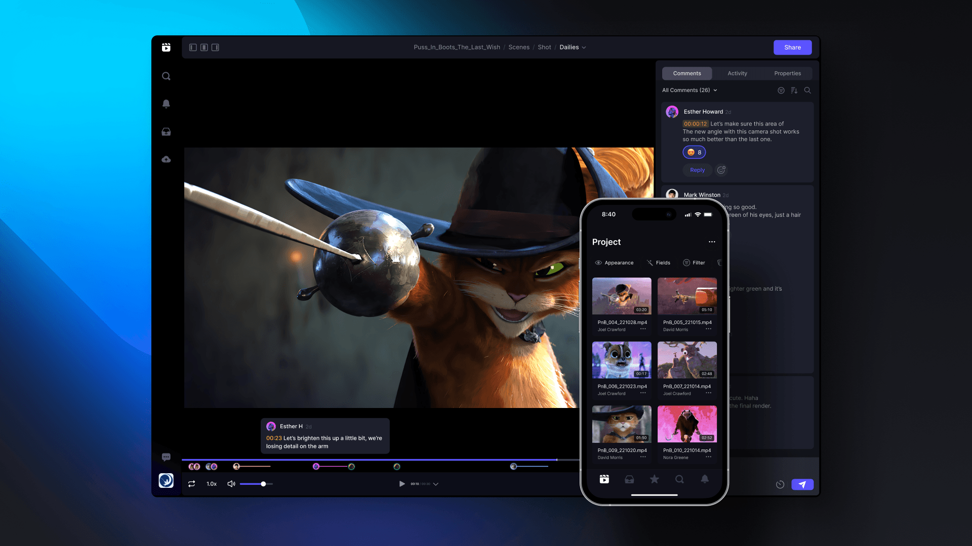 Frame.io, Mobile & design systems